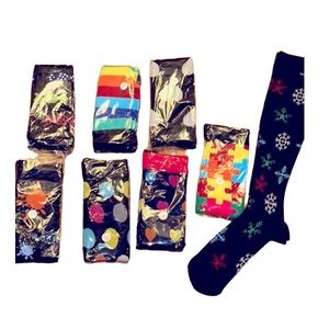 Compression Socks Christmas Compression Pressure Socks L/XL Black